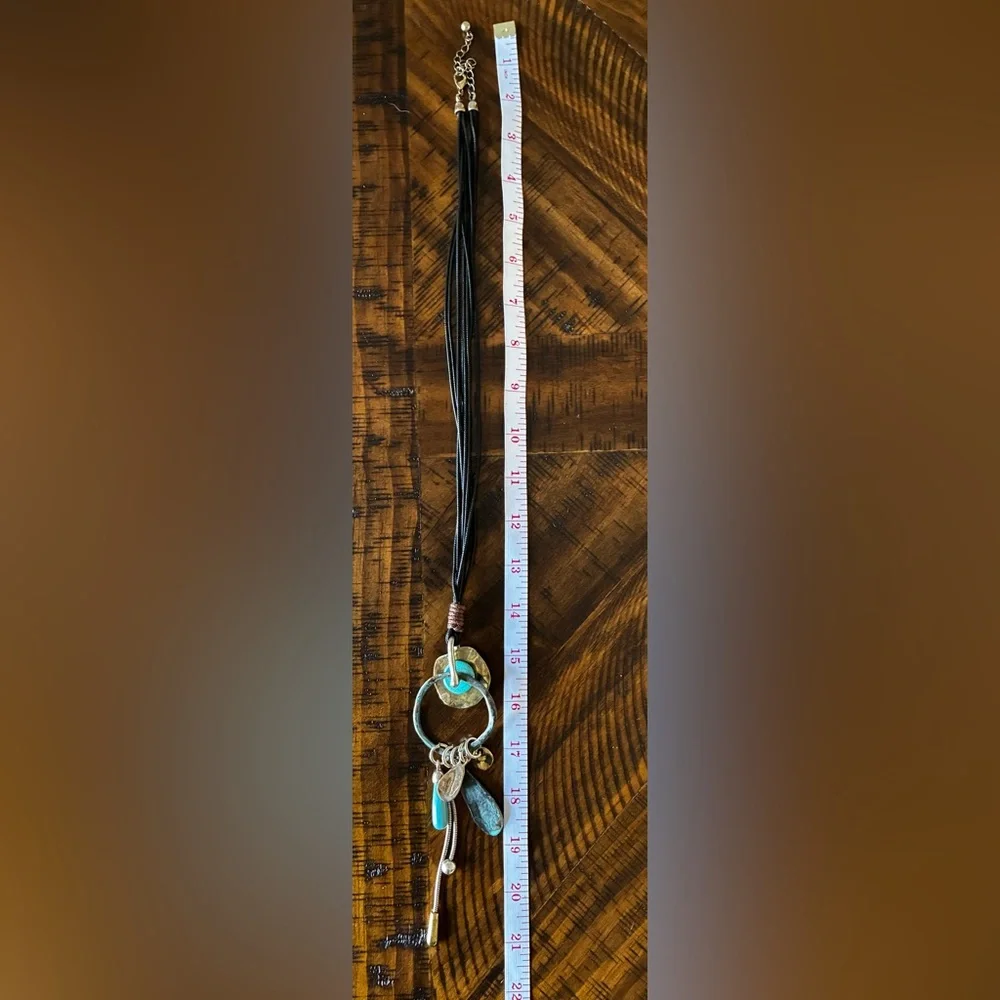 Turquoise Multi-Color Pendant Necklace - Picture 2 of 2